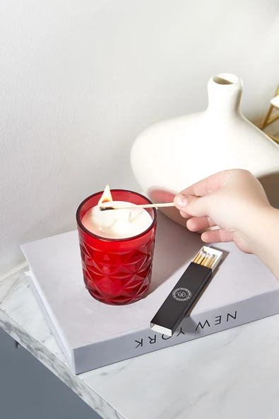 Selka Home Cloud Organik Cam Bardak Mum - 7