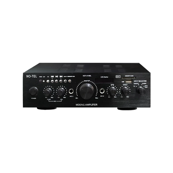 NOTEL not-338u 2X50 WATT STREO MİNİ AMPLİFİKATÖR BLUETOOTH'LU