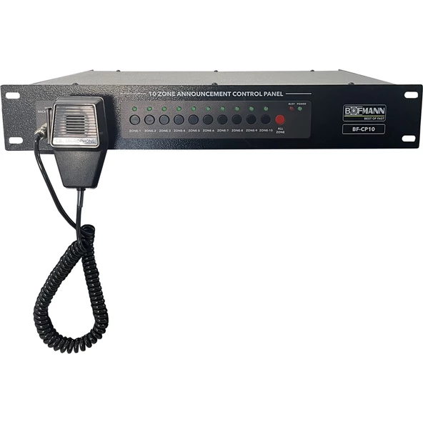 NOTEL NOT CP10+ZM10 10 Bölgeli Acil Mesaj Üniteli Anons Kontrol Ünitesi - 2