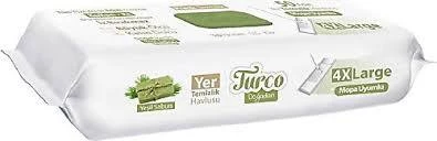 BABY TURCO YER TEMİZLİK HAVLUSU YEŞİL SABUN TEMİZLİĞİ 50 ADETLİ