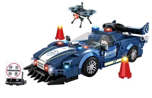 Özel Çocuk Plastik SWAT Araba Modeli Polis Teftiş Ekibi - 2