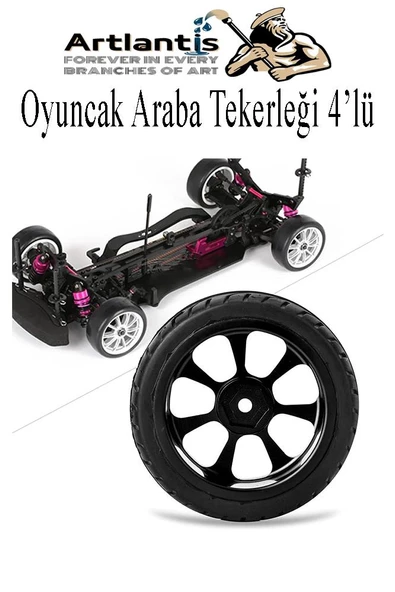 Oyuncak Araba Yapım Seti 1 Paket Plastik Tekerlek Deney İçin 2 Adet Metal Şaft Proje Deney Seti Dc Motor Çark Dişli Okul - 4