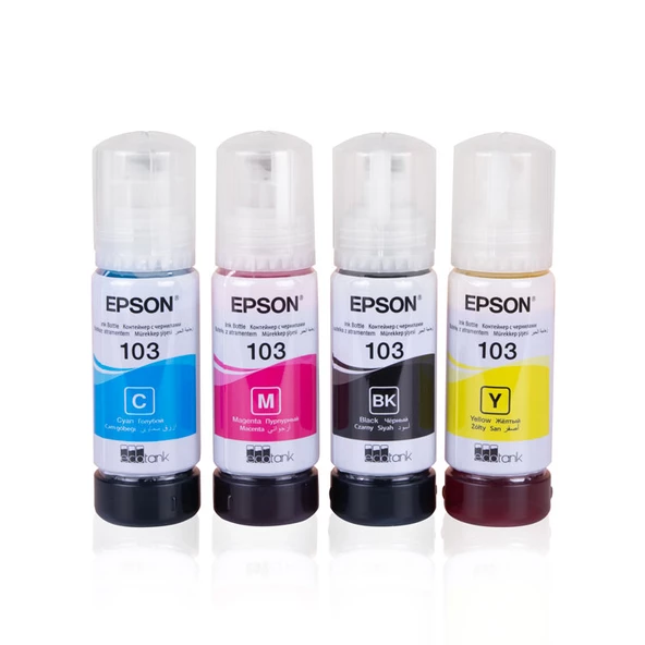 Epson 103 EpsonEcoTank L1110 Muadil Mürekkep Seti - 2