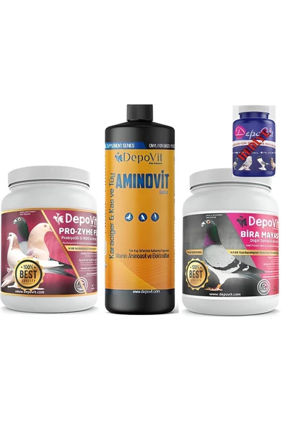 Depovit Power Set - PROZYME-BİRA MAYASI-AMİNOVİT-YAVRU HAPI ürün görseli