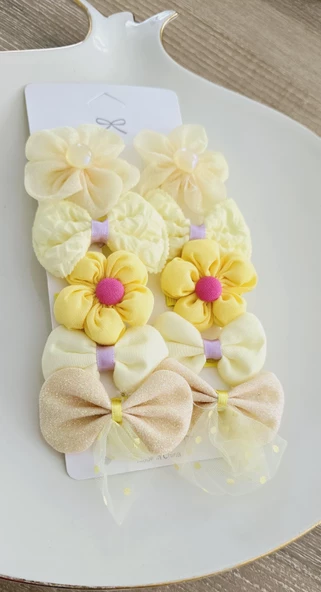 Kız Bebek Toka Set 10lu - 9