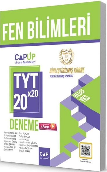 TYT Fen Bilimleri 20 x 20 Up Deneme Çap Yayınları