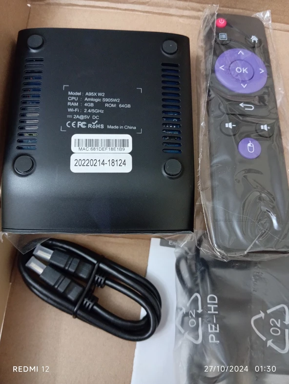 A95X S905W2 android Tvbox 4/64gb çift wifili 5G - 2