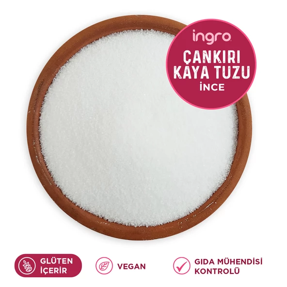 Glutensiz Çankırı Kaya Tuzu İnce 500 g