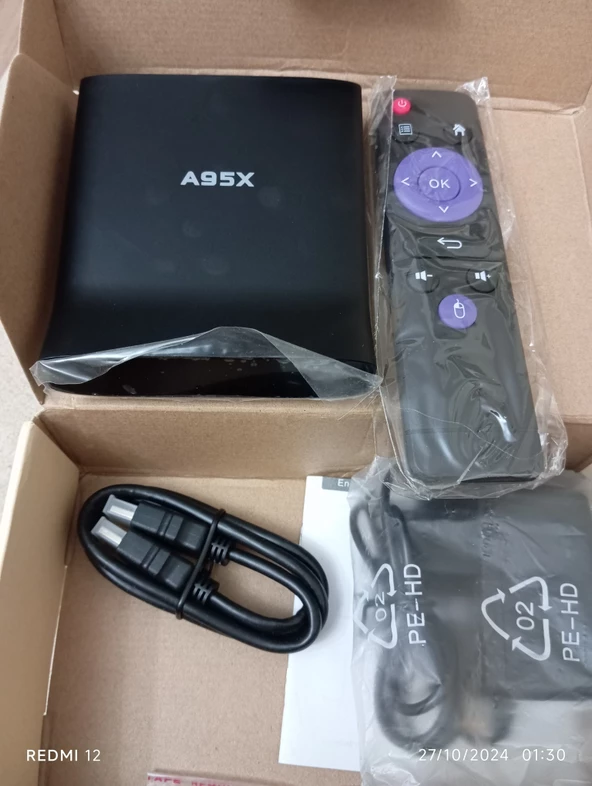 A95X S905W2 android Tvbox 4/64gb çift wifili 5G