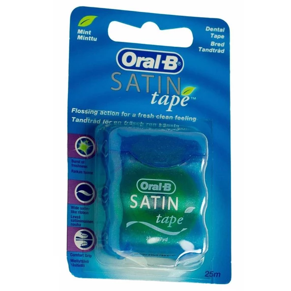 Oral B Satin Tape Ferahlık ve Temizlik Hissi Veren Diş İpi 25m