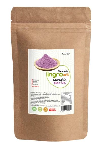Mix Glutensiz Lavaşlık Mor Un 1000 G - 2