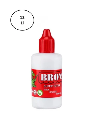 Brons BR-408 100 gr Su Bazlı Beyaz Tutkal 12'li