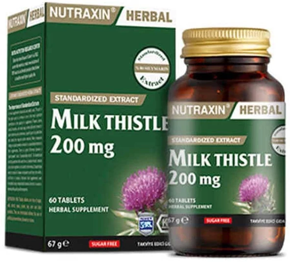 NUTRAXİN NUTRAXIN MILK THISTLE 200 MG 60 TABLET