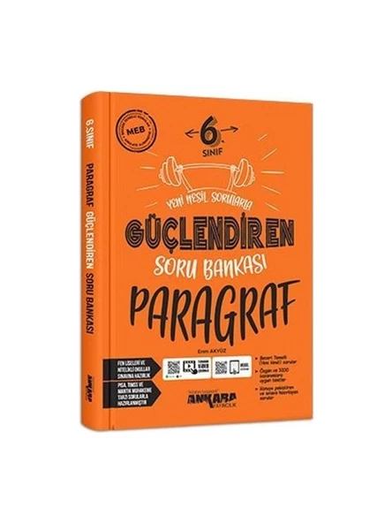 Ankara Yayıncılık 6.Sınıf  Güçlendiren Paragraf Soru Bankası
