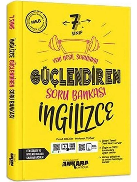 Ankara Yayıncılık 7.Sınıf  Güçlendiren Ingilizce Soru Bankası