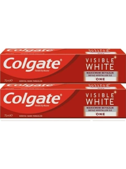 Colgate Visible White Maksimum Beyazlık Diş Macunu 75 Ml X 2 Adet