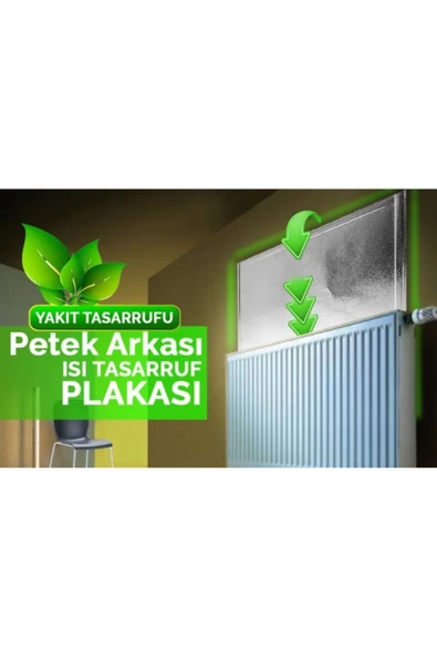 5 Adet Radyatör Arkası Isı Yalıtım Plakası Yalıtım Levhası Radyatör Arkalığı - 6