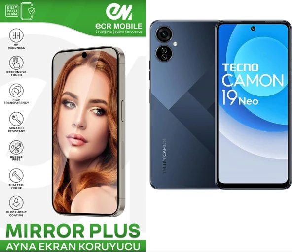 Tecno Camon 19 Neo Esnek Ayna(Mirror) 9H Nano Ekran Koruyucu