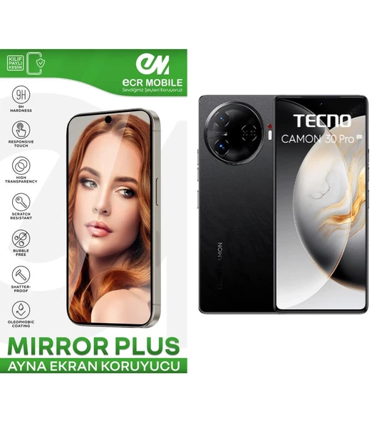 Tecno Camon 30 Pro Esnek Ayna(Mirror) 9H Nano Ekran Koruyucu