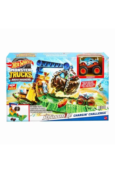 HTP18 HOT WHEELS MONSTER TRUCKS ARENADA RHINOMITE MUCADELESI - 4