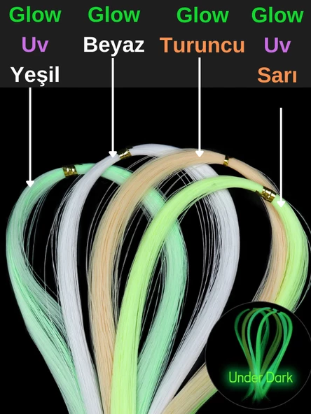 Eagenset Fosforlu Glow 40 Metre Poşet Çapari Simi, Jig Yapım Malzemesi - 4