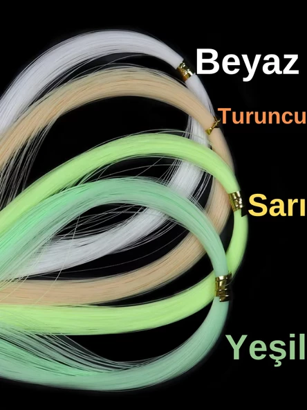 Eagenset Fosforlu Glow 40 Metre Poşet Çapari Simi, Jig Yapım Malzemesi - 5