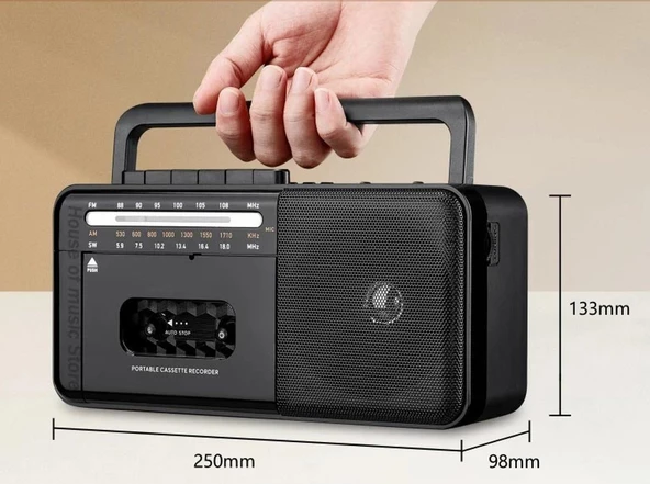 Knstar Px-680BT FM Radyo-USB-MP3 Player Bluetoothlu Kaset Çalar - 2