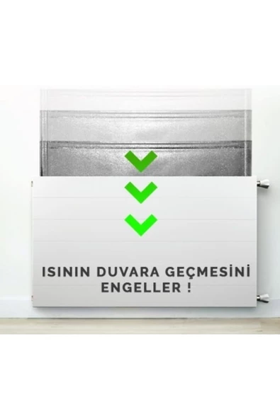 4 Adet Petek Radyatör Arkası Isı Yalıtım Plakası Isı Yansıtıcı Plaka - 4