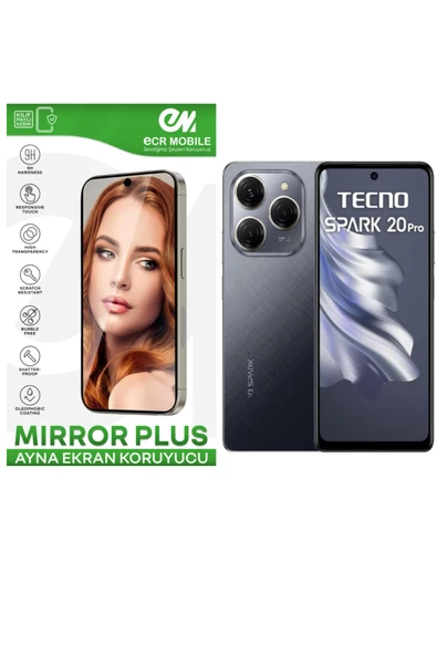 Tecno Spark 20 Pro Esnek Ayna(Mirror) 9H Nano Ekran Koruyucu