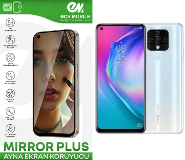 Tecno Camon 16 Esnek Ayna(Mirror) 9H Nano Ekran Koruyucu