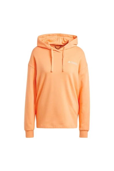 adidas W TX LOGO HOODY Kadın   Sweatshirt IS7227