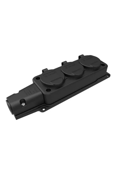 Bemis (Byes) Kauçuk Üçlü Uzatma Prizi 1x16 Monofaze - 5