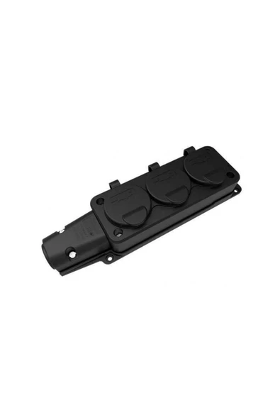 Bemis (Byes) Kauçuk Üçlü Uzatma Prizi 1x16 Monofaze - 3