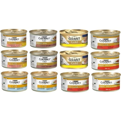 Gourmet Gold Proplan Gourmet Gold Karışık Kedi Konserve 12 Adet