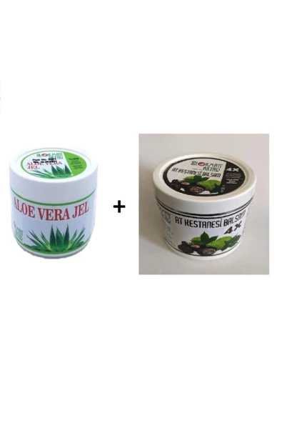 Aloe Vera Jeli 500ml+At Kestanesi Balsamı 500ml Horse Chestnut