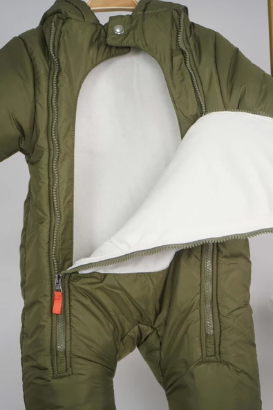 ERKEK İÇİ PAMUK ÇİFT FERMUARLI PATİKLİ ASTRONOT - Resim 8