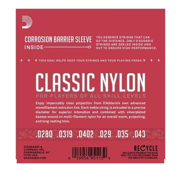 Daddario EJ27N Klasik Gitar Teli Seti - Resim 3