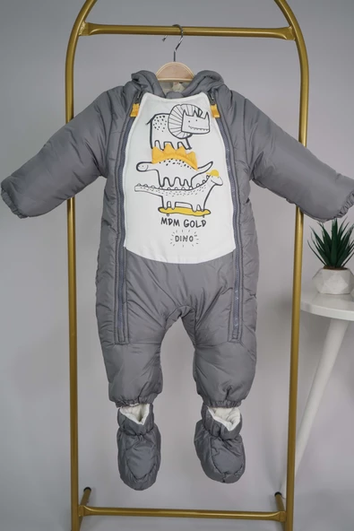 ERKEK İÇİ PAMUK ÇİFT FERMUARLI PATİKLİ ASTRONOT - Resim 9