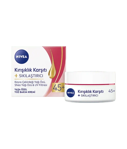 Nivea Kırışıklık Karşıtı Sıkılaştırıcı 45+ Yaşa Özel Yüz Kremi 50 ML