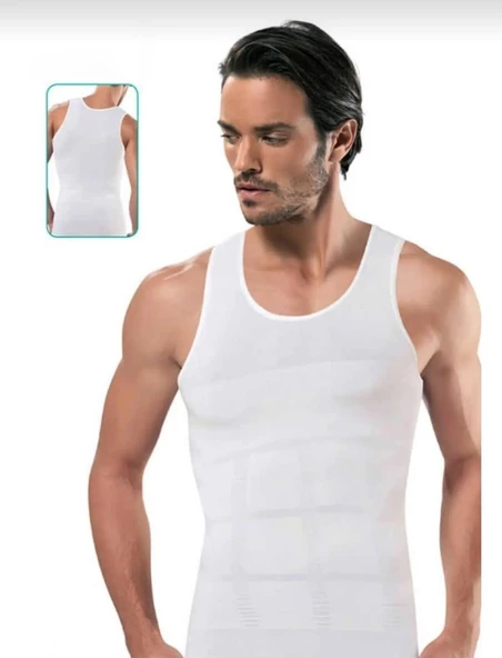 ERDEM 650 ERKEK SEAMLESS KORSE ATLET 3 ADET - Resim 3