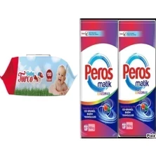 Peros 20 kg Color Deterjan vs baby turco ıslak mendil hediye