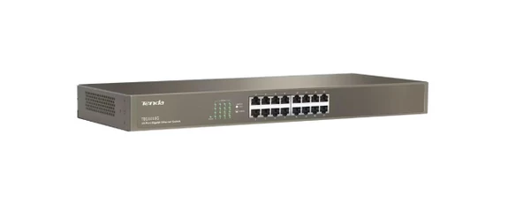 Tenda 16 Port 10-100-1000 Mbps 19" Switch Çelik Kasa Rack Mount ürün görseli