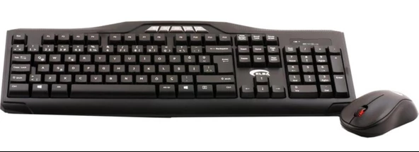 Elba Q Usb Siyah Kablosuz Klavye Mouse Set Multimedya Klavye Mouse Seti