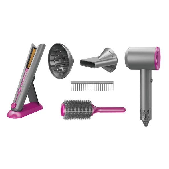 Sesli ve Işıklı 2 in 1 Lüks Saç Bakım Seti - 4