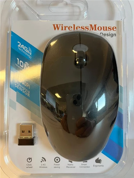 Elba Siyah 2.4Ghz Kablosuz Mouse