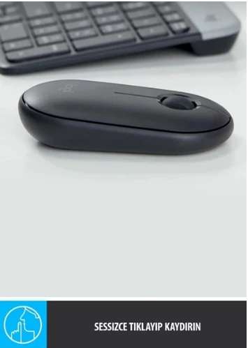 Logitech Pebble M350 Sessiz Optik Kablosuz Mouse - Siyah - 4