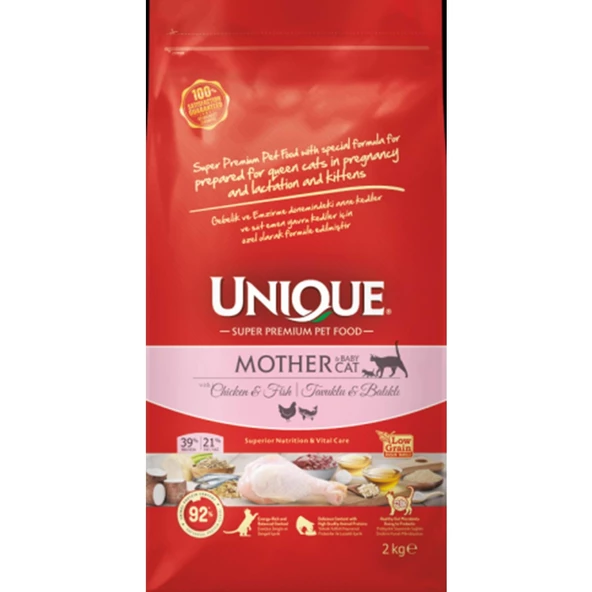 Unique Mother Baby Tavuklu Yavru Kedi Maması 2 Kg