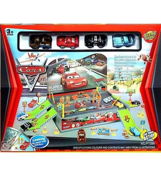 Cars Şimşek Mcqueen Otopark Oyun Seti - 2