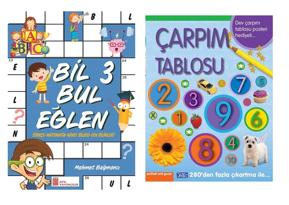 Ata 3.Sınıf Bil Bul Eğlen + Çarpım Tablosu