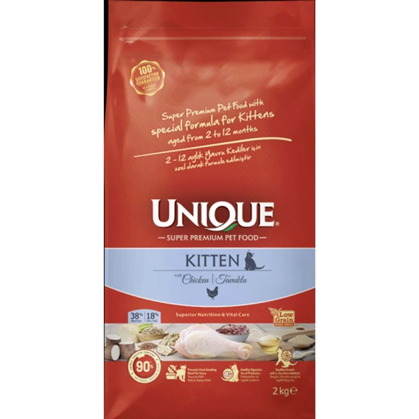 Unique Tavuklu Yavru Kedi Maması 2 Kg
